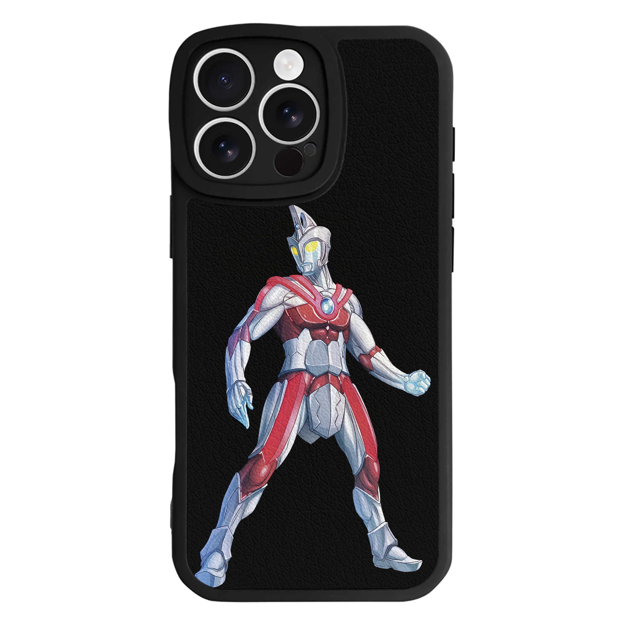 （画像用） ウルトラマン Ultraman 【iPhone 16シリーズ対応】シリコンスマホケース（レザー調） 材質：シリコン
